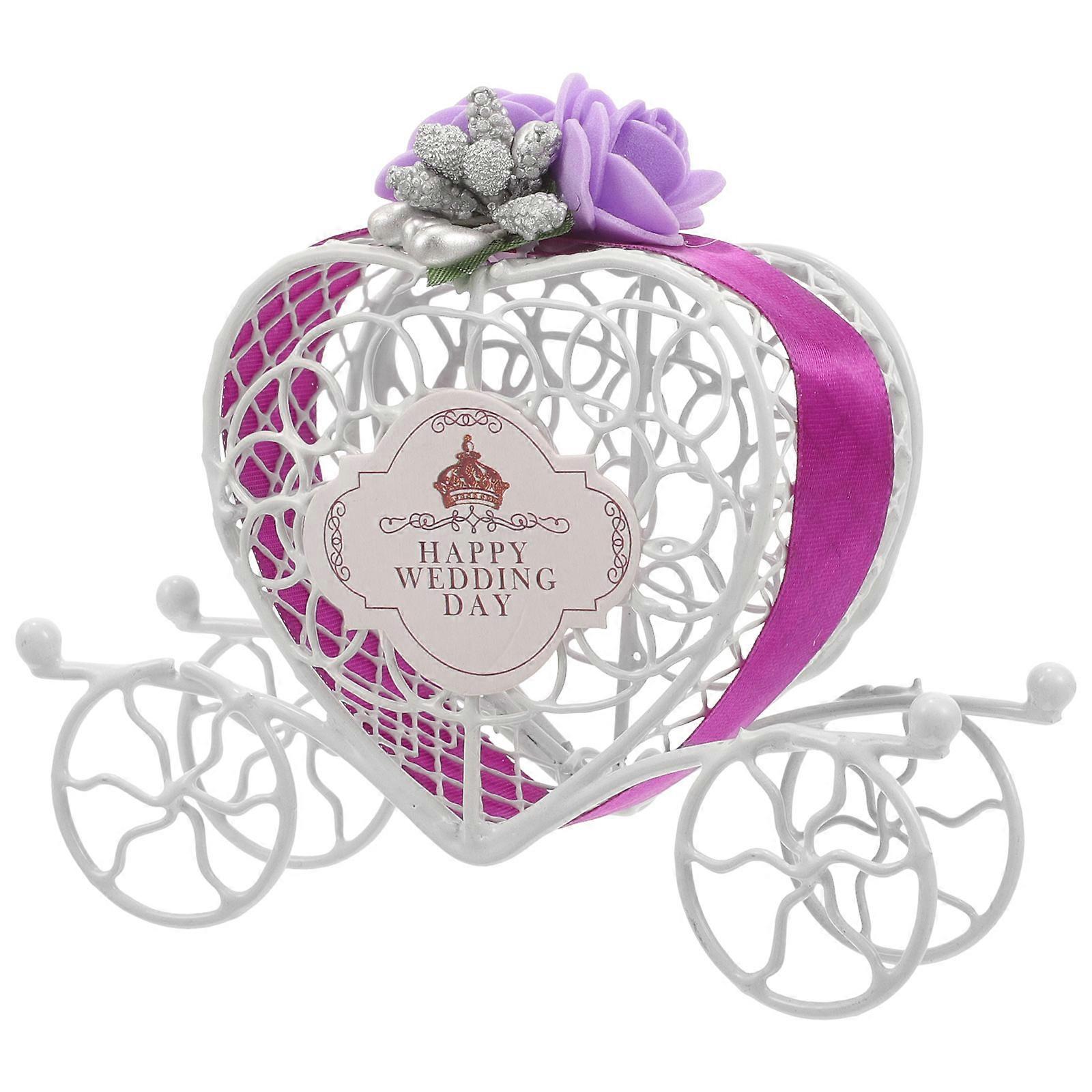 Wedding Candy Boxes Creative Gift Box for Wedding Purple