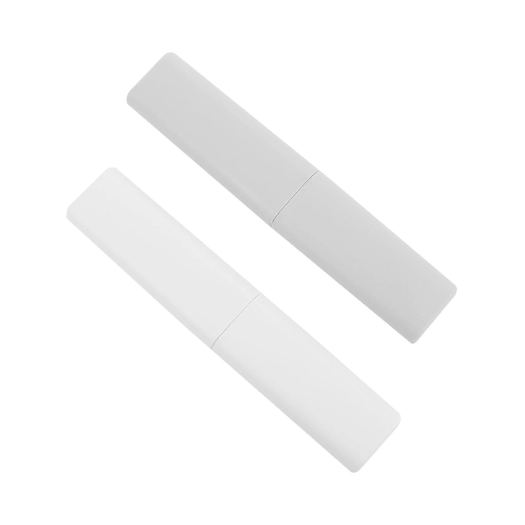 2pcs Travel Toothbrush Case Set with Secure Snap Closure, Compact Holder for Easy Storage