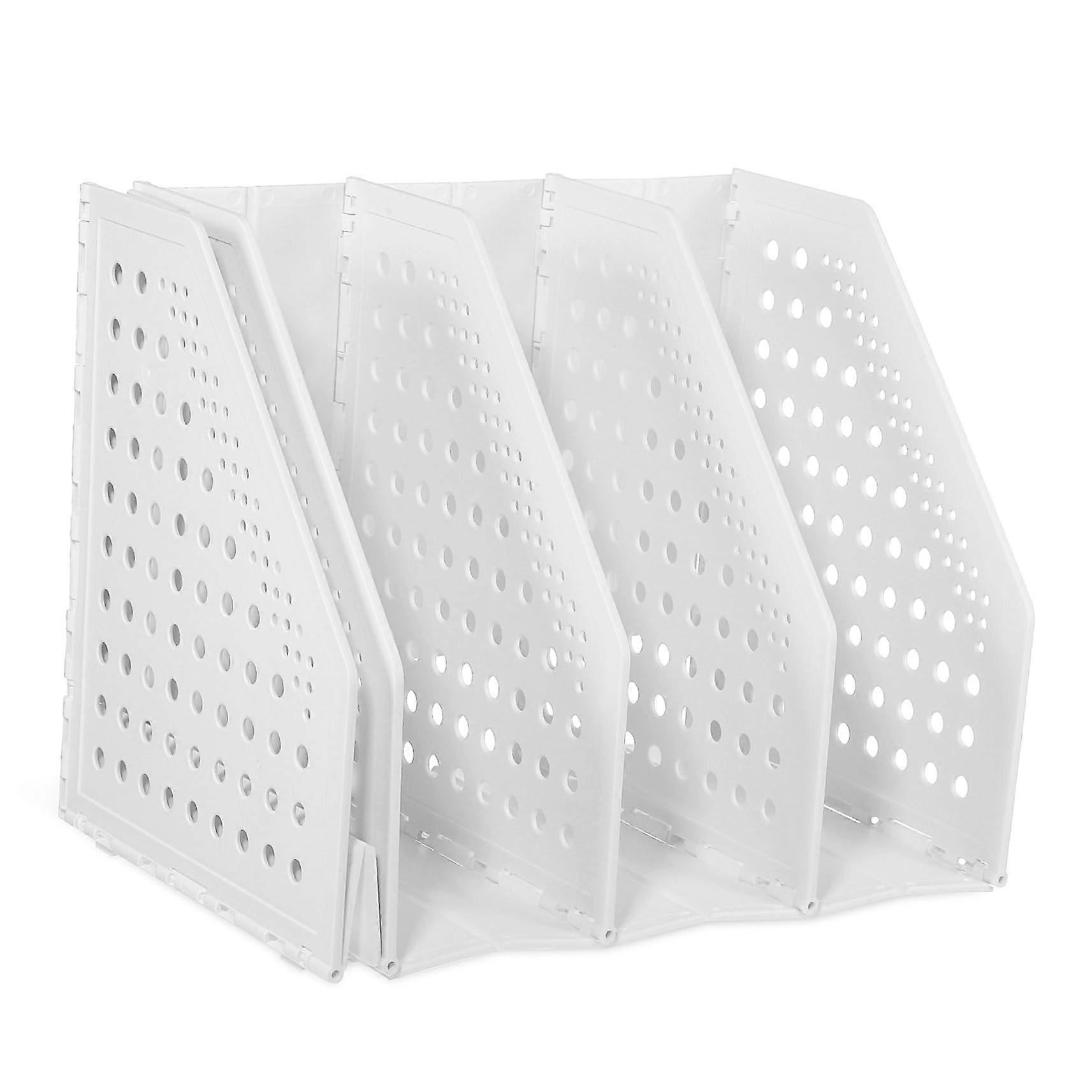 Expandable Bookend Rack Adjustable Foldable File Organizer for Office Books Magazines Space Saving