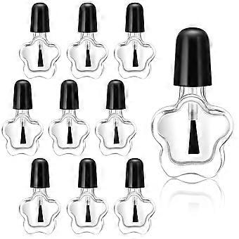 10pcs 5ML Empty Nail Polish Bottles Glass Nail Polish Containers for Nail Art