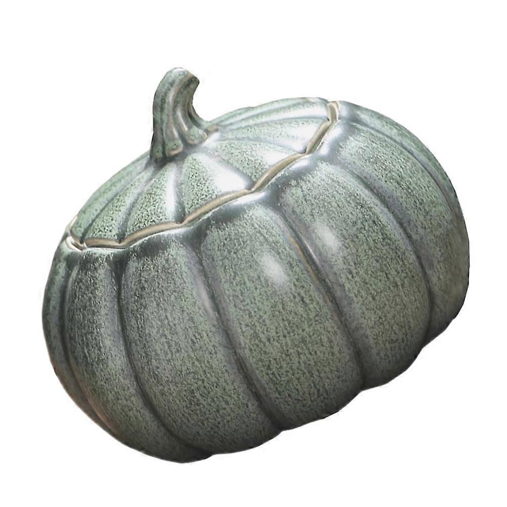 1pc Kitchen Gift Packaging High Simulation Pumpkin Shaped Ceramic Storage Jar