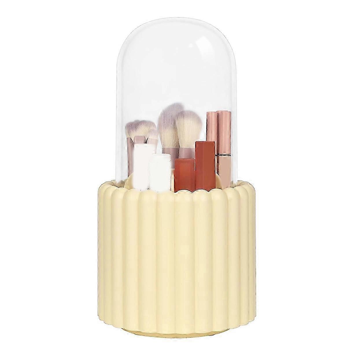 Makeup Brush Organizer,with Lid Brush Storage Box Containers A