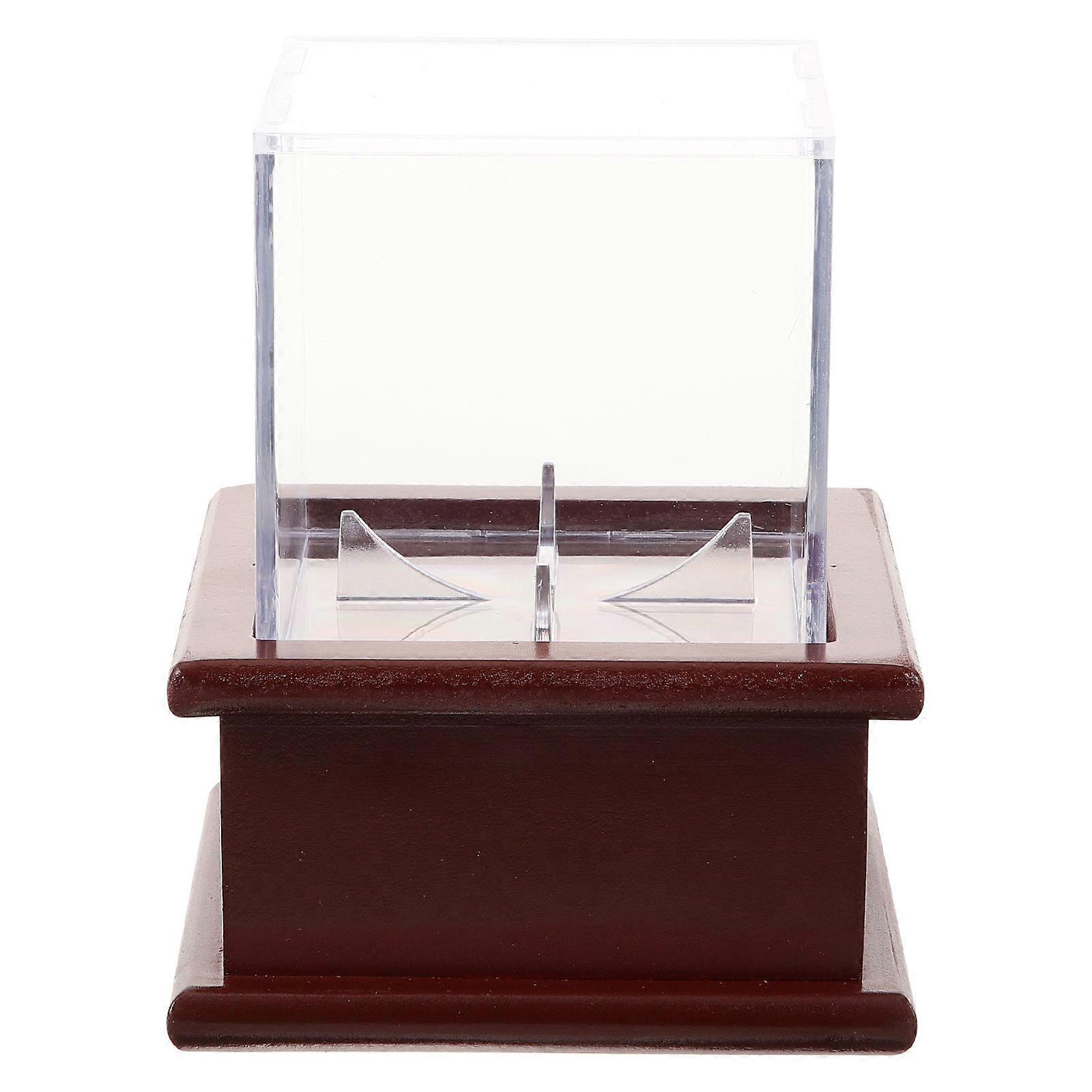 Transparent Baseball Case Square Display Box Dustproof Moisture-Proof 1Set