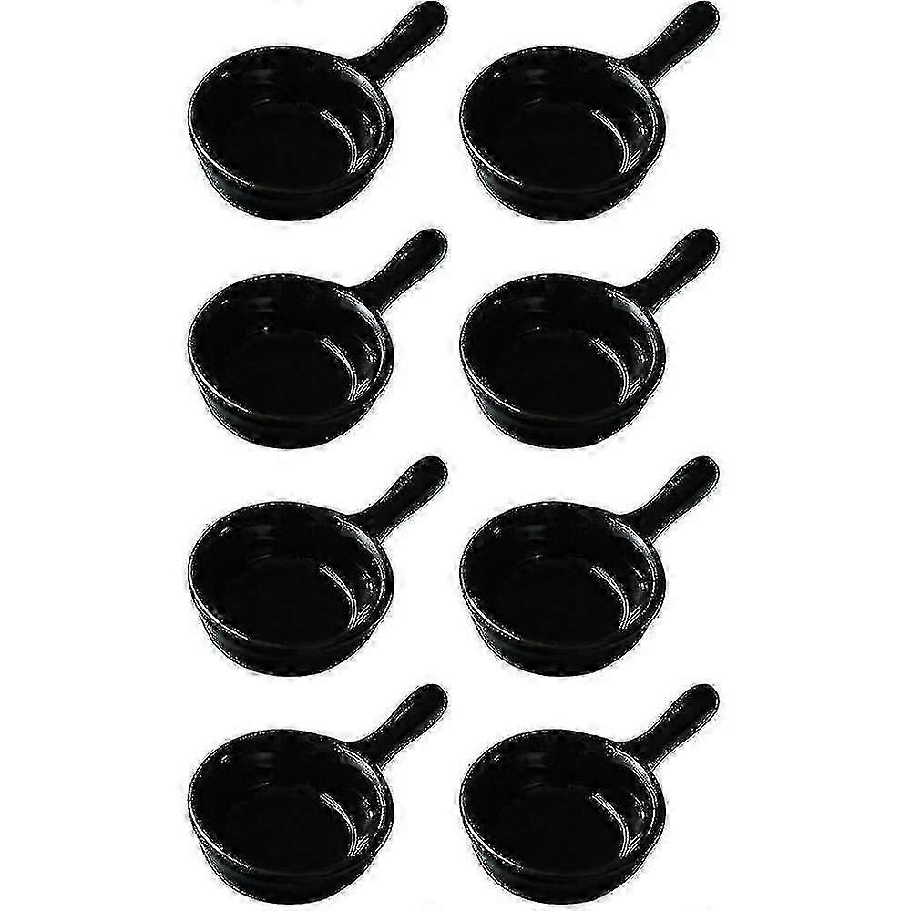 Ceramic mini sauce dishes, 8-piece set, suitable for multiple scenarios and stackable