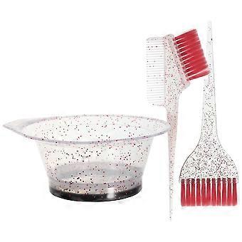 Hair Dye Brush Set with Hair Coloring Mixing Bowl for Salon Use 1Set