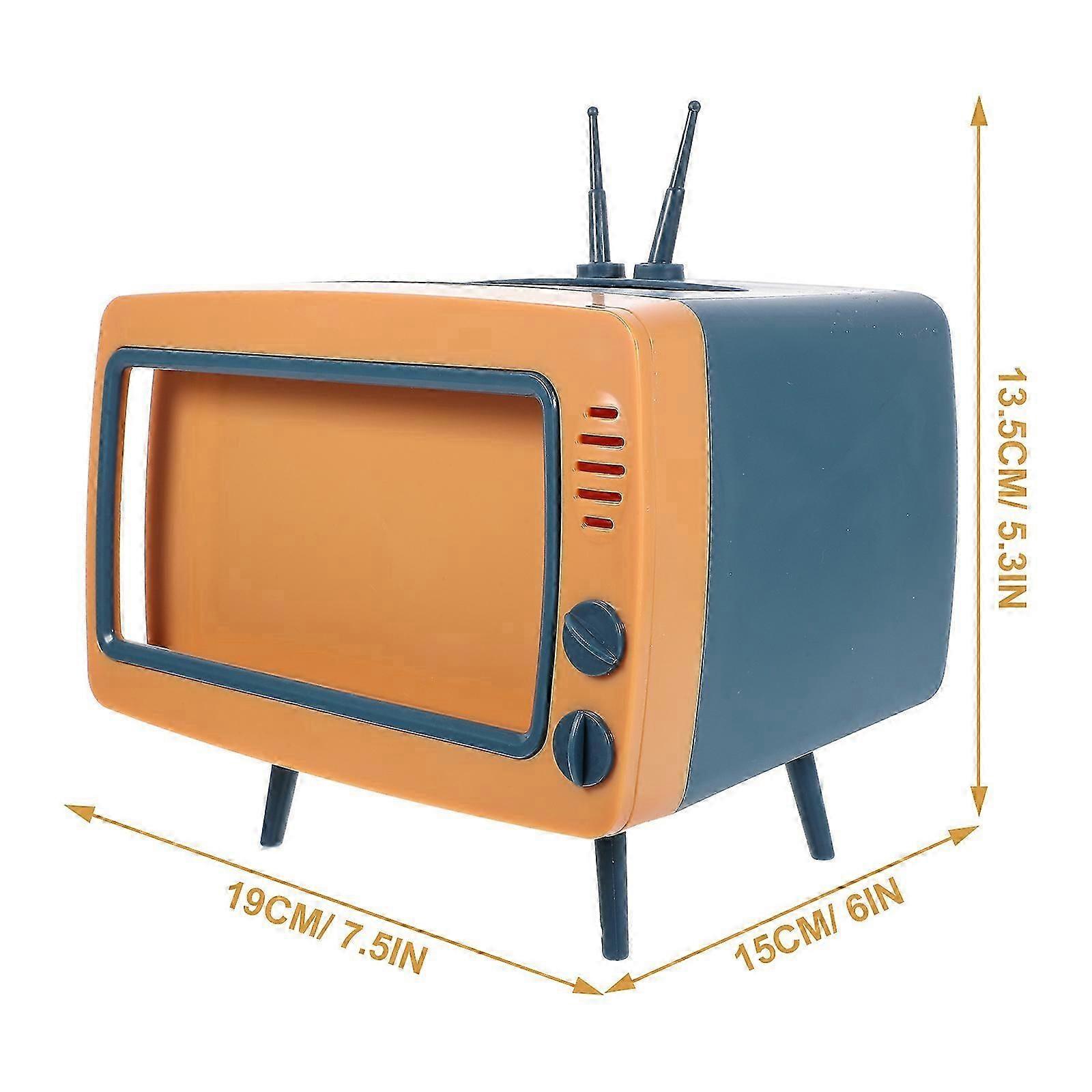 TV Tissue Box Holder for Convenient Use Multi Functional Desktop Decoration