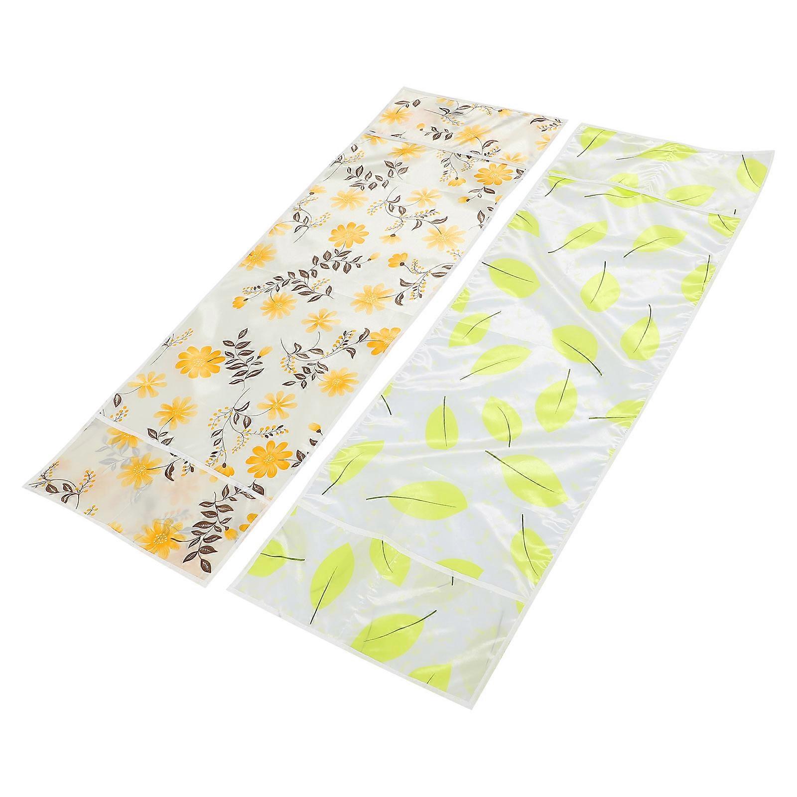 Microwave Cover Dustproof Protector with Side Pockets for Oven 2Pcs