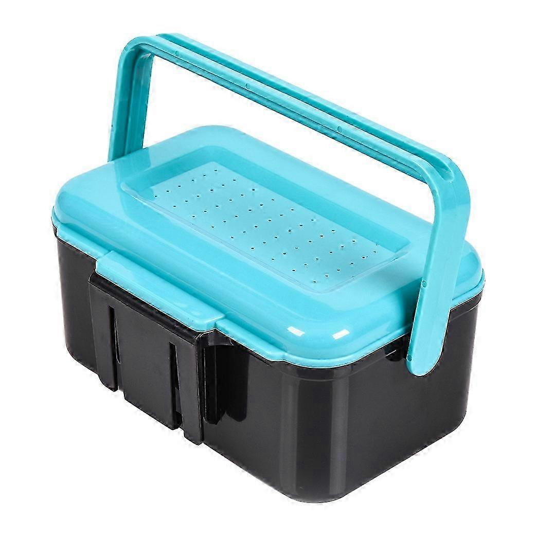 Lebendköderbox für Angler, Kunststoff-Köderbox, Köderaufbewahrungsbox, Wurmköderhalter, tragbarer Angelköder Li JH2