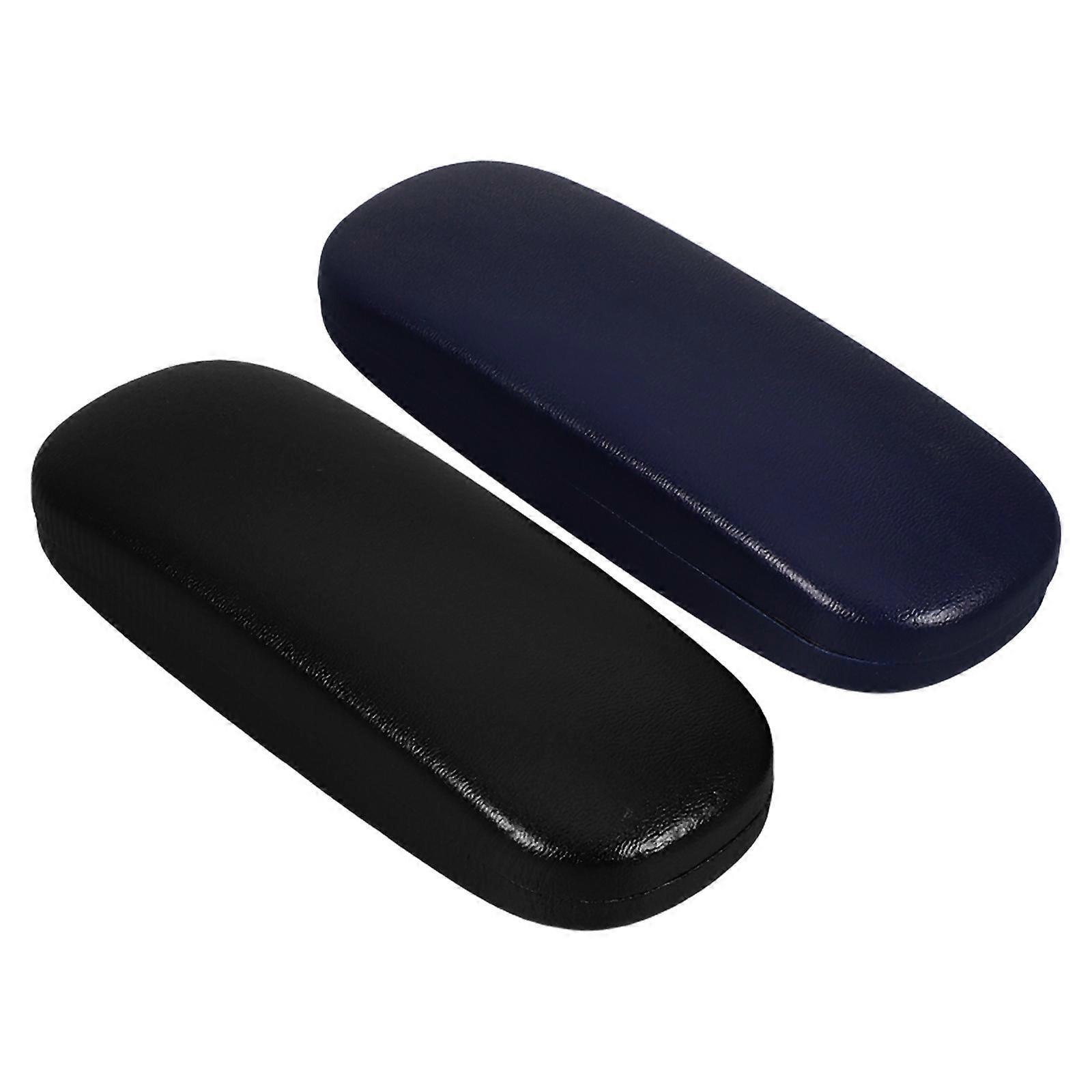 Eyeglass Box Hard Case for Protective Storage 2Pcs with Soft Interior