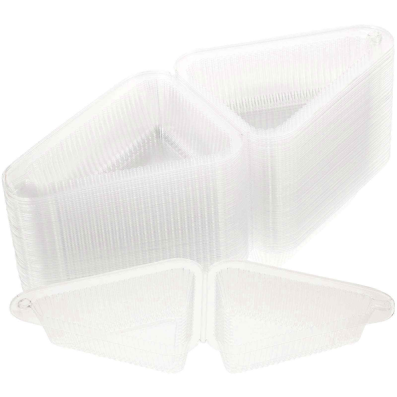 Sandwich Packaging Box Clear Cake Box for 100Sets