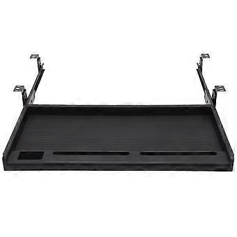 1 Ensemble de plateau de clavier de bureau sous le plateau de clavier coulissant du bureau tiroir à clavier pratique avec curseurs