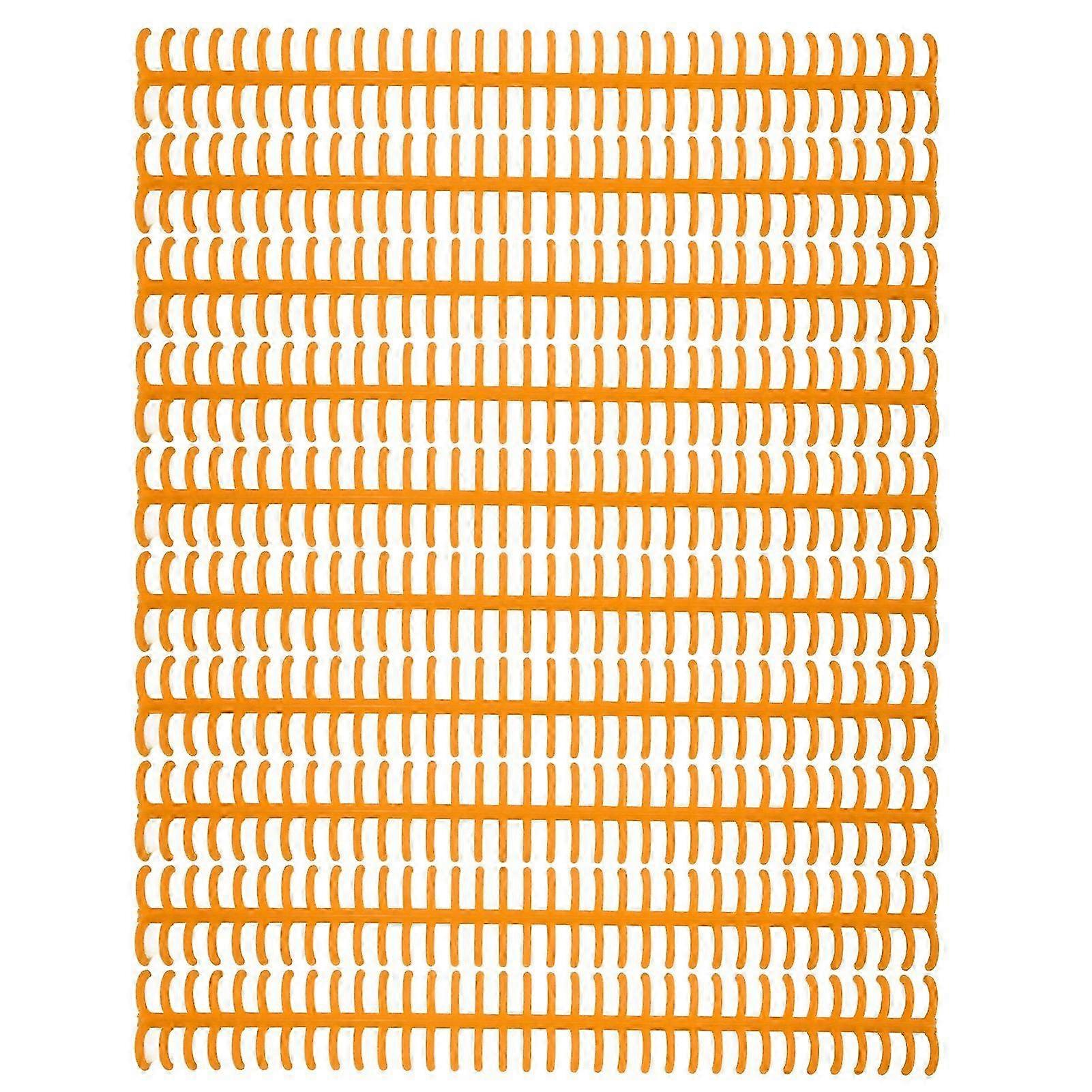 10PCS 34 Hole Binding Spine Plastic Split Loose Leaf Rings Detachable Binding Loop 12mm Diameter Orange