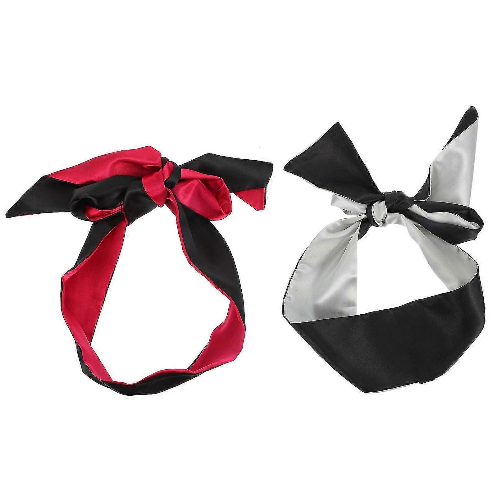 Eye Patch Satin Sleeping Mask Charming Intimate Nights Accessory For Couples 2Pcs