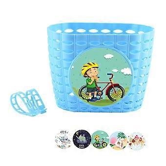 Kids Bike Basket with Fastens Strap Front Bicylcles Handlebars Waterproof