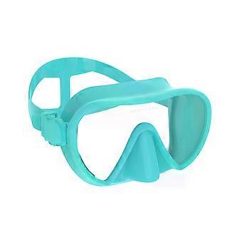 Scuba Diving Snorkeling Frameless Mask Perfect Seal Silicone Skirt Panoramic Tempered Glass Swimming Goggles Suitable compatible with Adults