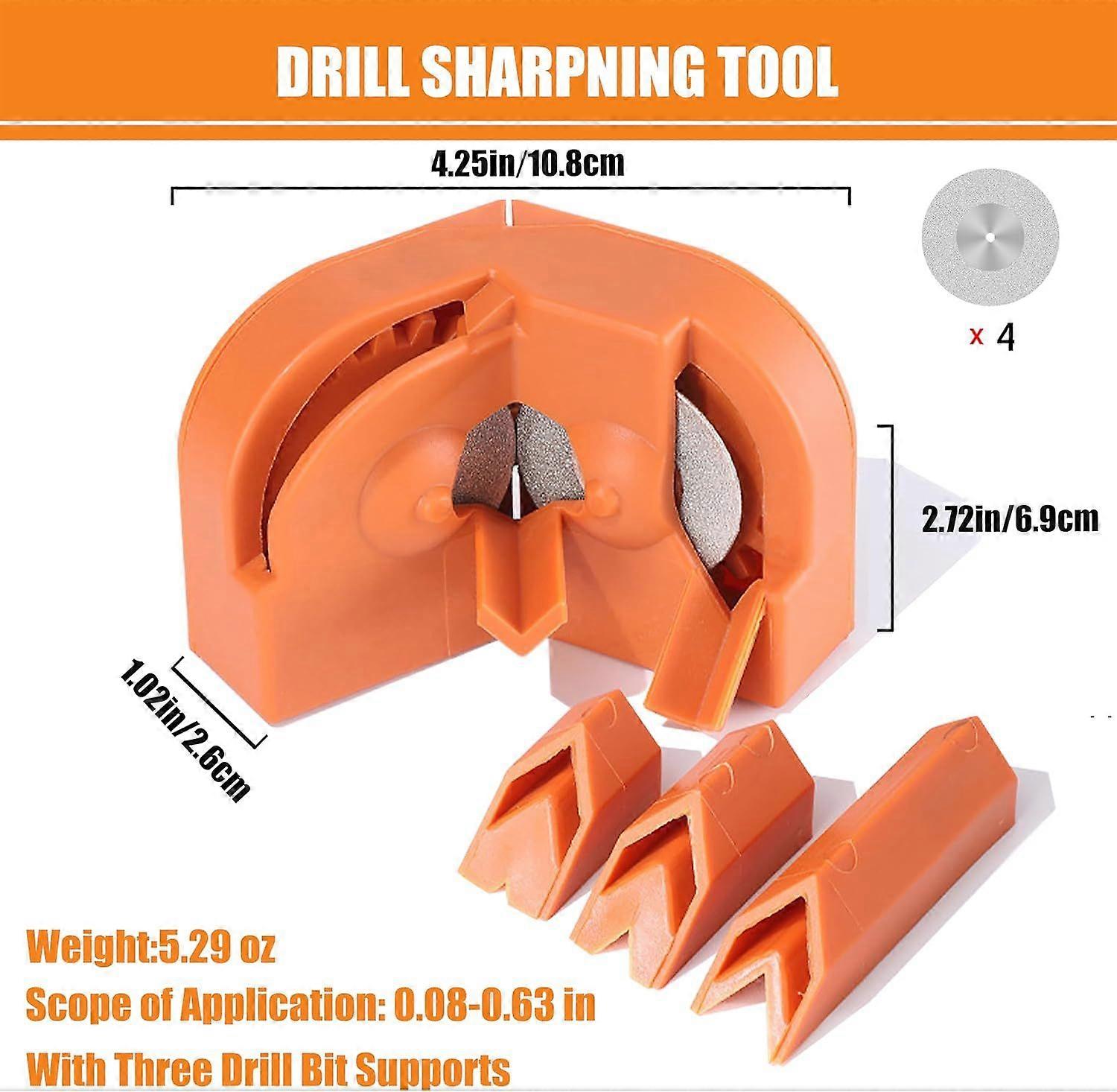 Multipurpose Drill Bit Sharpener for All Bits Mill Drill Machine Blade Sharpening Tool wit