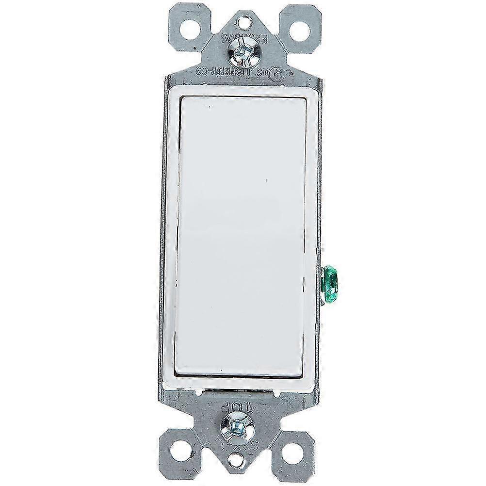 Light Switches White Rectangular Shape Indoor Use Pc Material 1Set