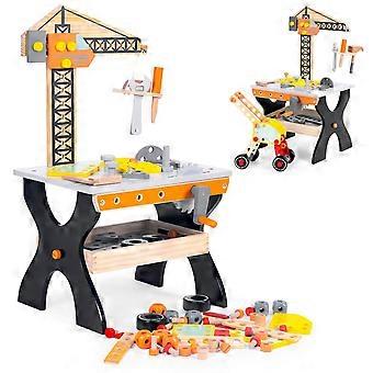Wooden workshop for children tool table ECOTOYS