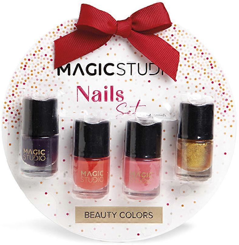 Magic Studio Colorful Nails Lot 4 pcs