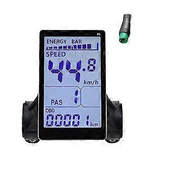 M5 elektrische fiets LCD-displaymeter 24V 36V 48V 60V E-scooter LCD-paneelscherm voor elektrische mountainbikes SH