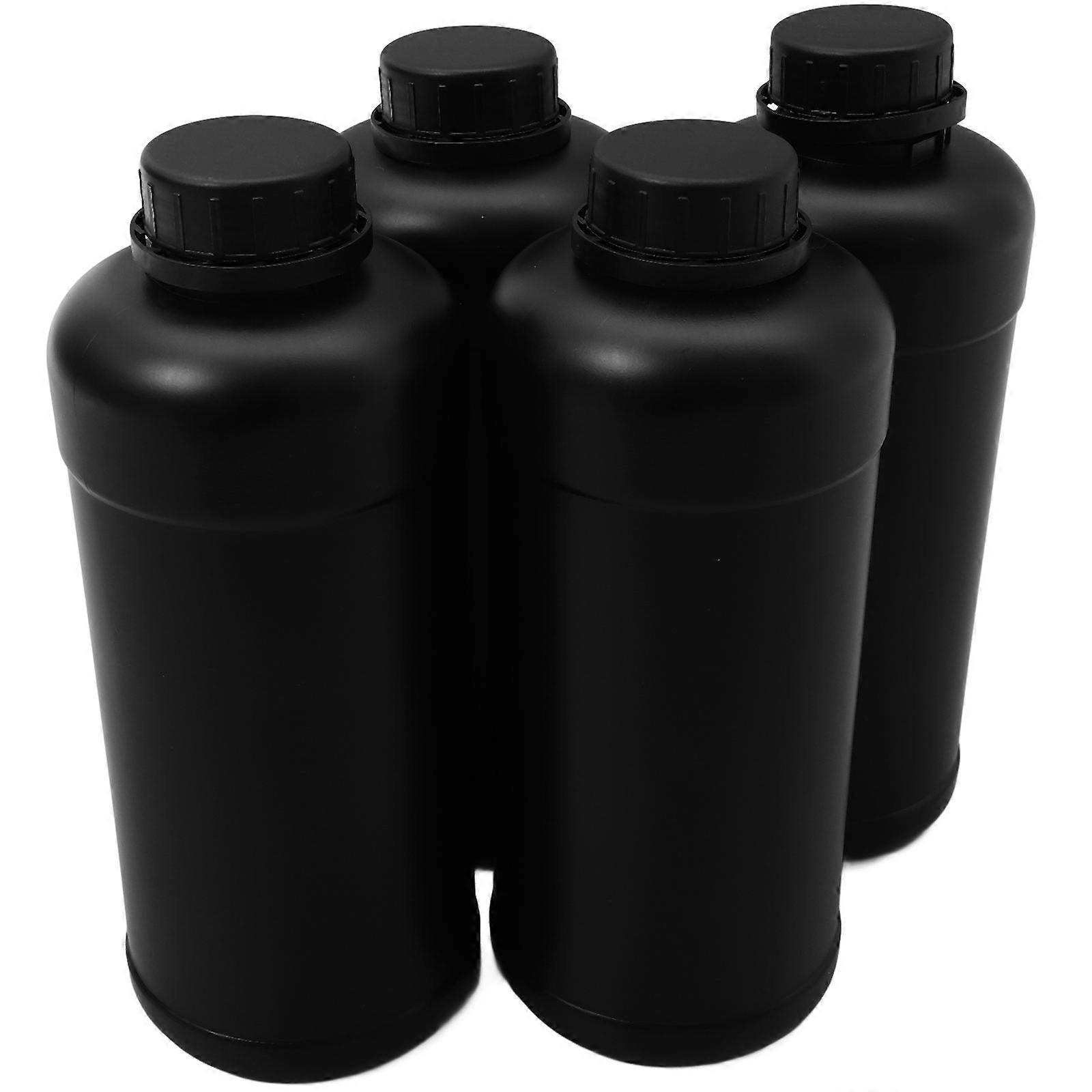 4pcs Laboratory Reagent Bottle Liquid Storage Containers Empty Bottles Sample Bottles 1000ml