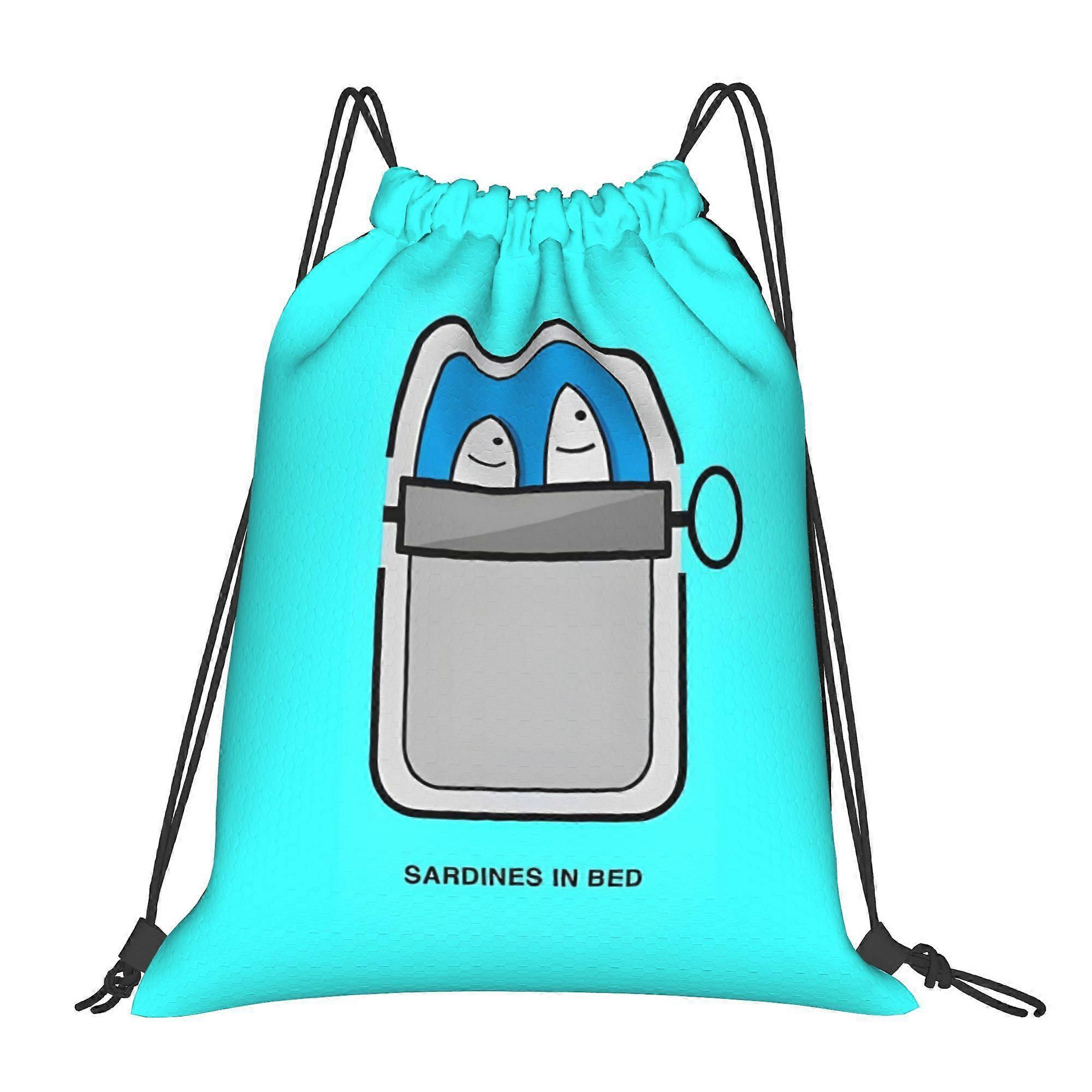 1pc Sardines In Bed Drawstring Backpack-Cqazw