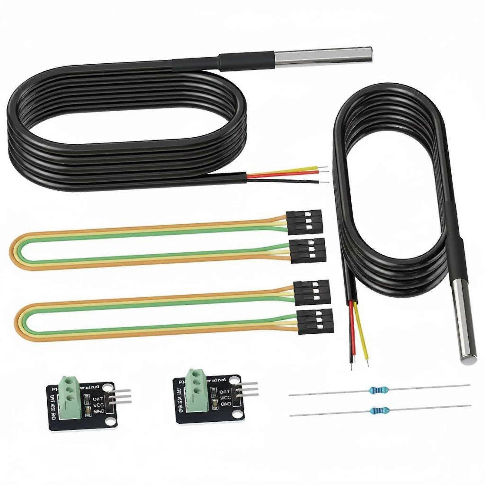 2 Pieces Sensor Sensor Pull-up Resistor Temperature Sensor IP68