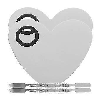 Manicure Pallet Stainless Steel Color Mixing Plate for Nail Art 4Sets