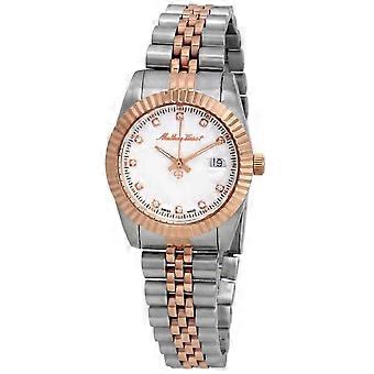 Mathey-Tissot Mathy III Two Tone Edelstahl White Dial Quarz D810RA Damenuhr