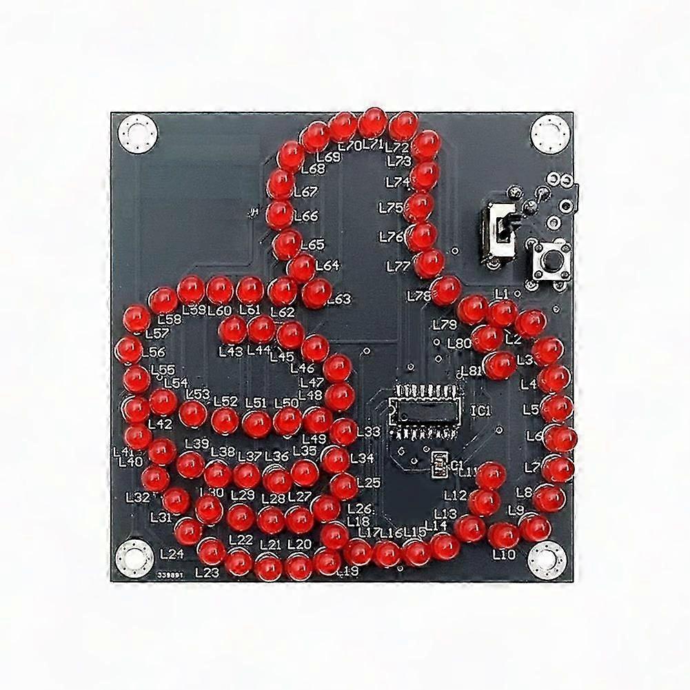 DIY Electronic Kit LED Thumb Flowing Light Production Kit Light-Emitting Diode Microcontroller Soldering Practice Kit