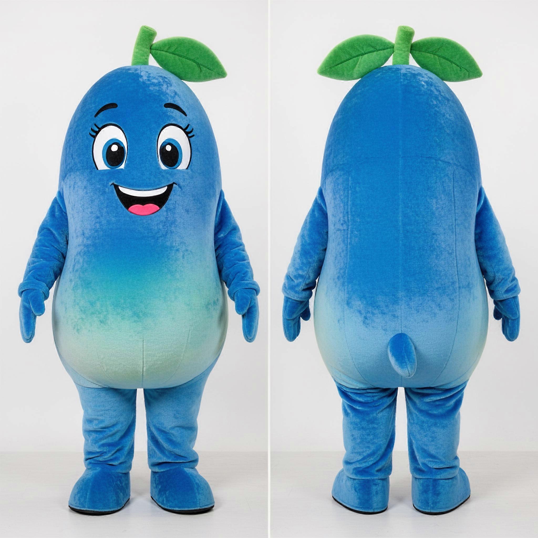 MASTICOT Vibrant Blue Rounded Mango Mascot