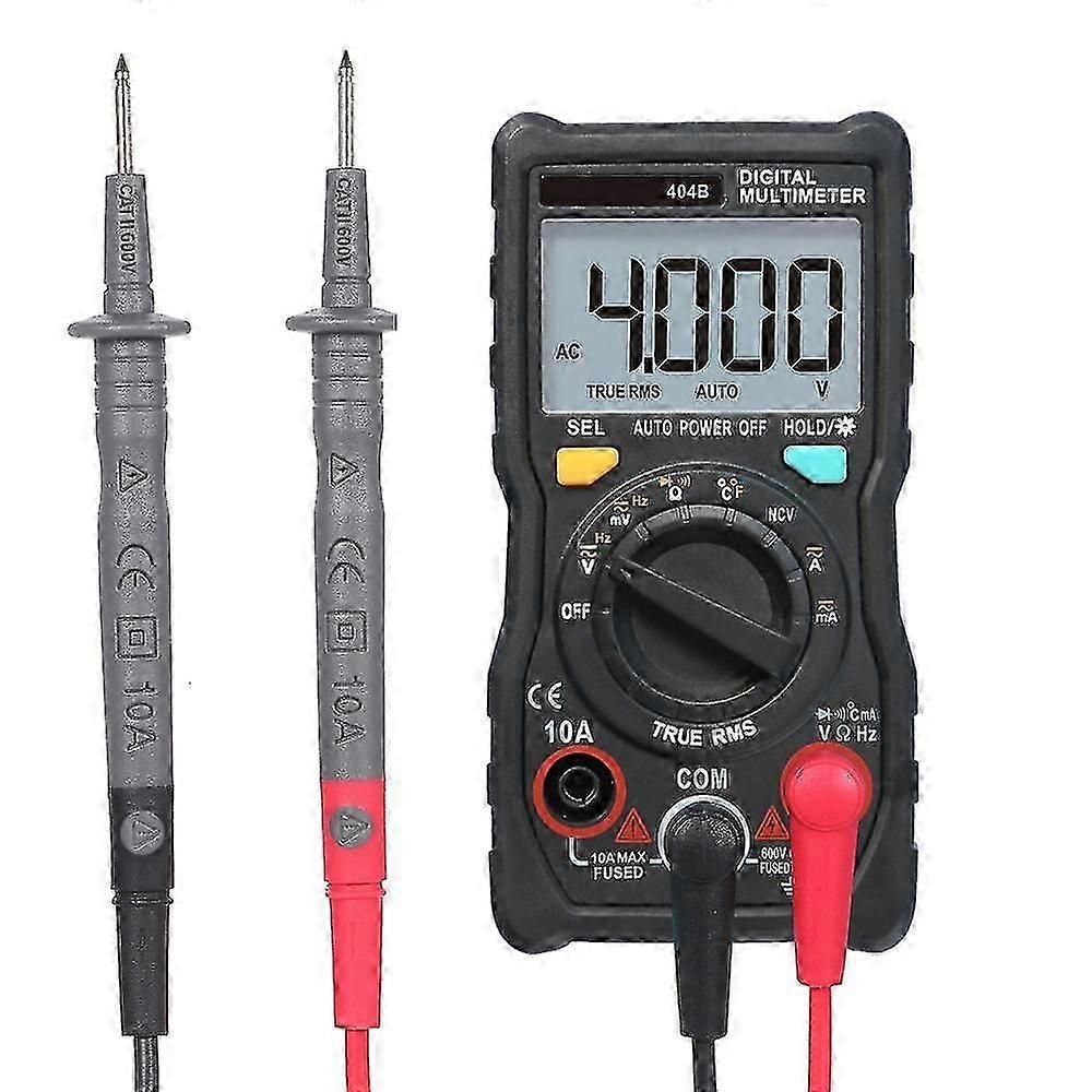 Handheld Digital Multimeter Rm404b Multifunction Mini Multi Meter Ac/dc Voltage Transistor Tester Ammeter Temperature Sensor Test Lead Probe