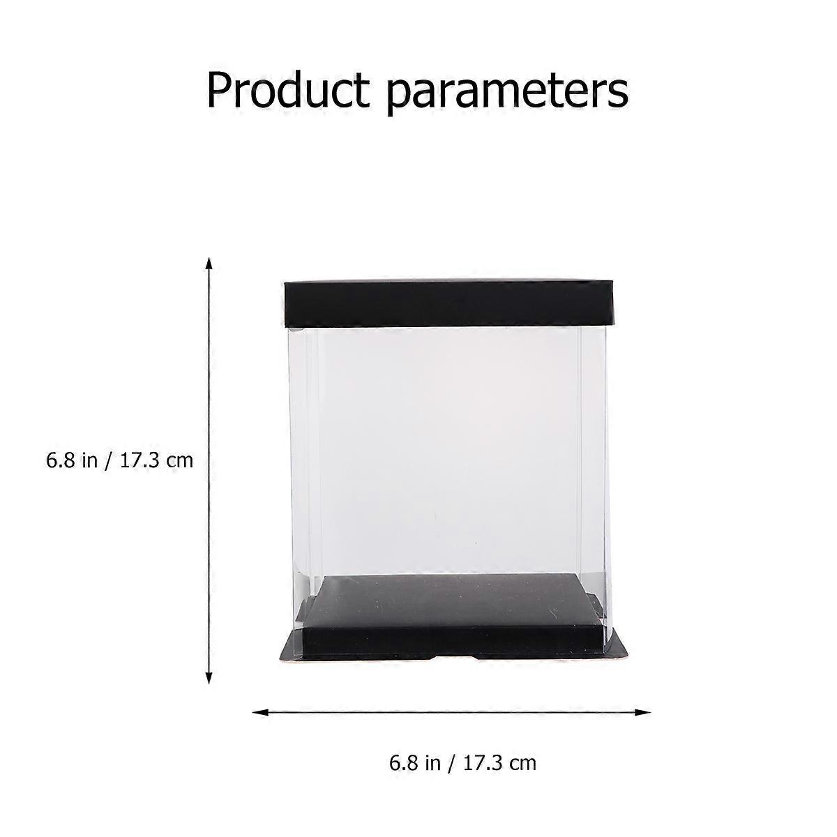 Cake Packaging Box Cake Wrapping Box with Transparency for 4Pcs
