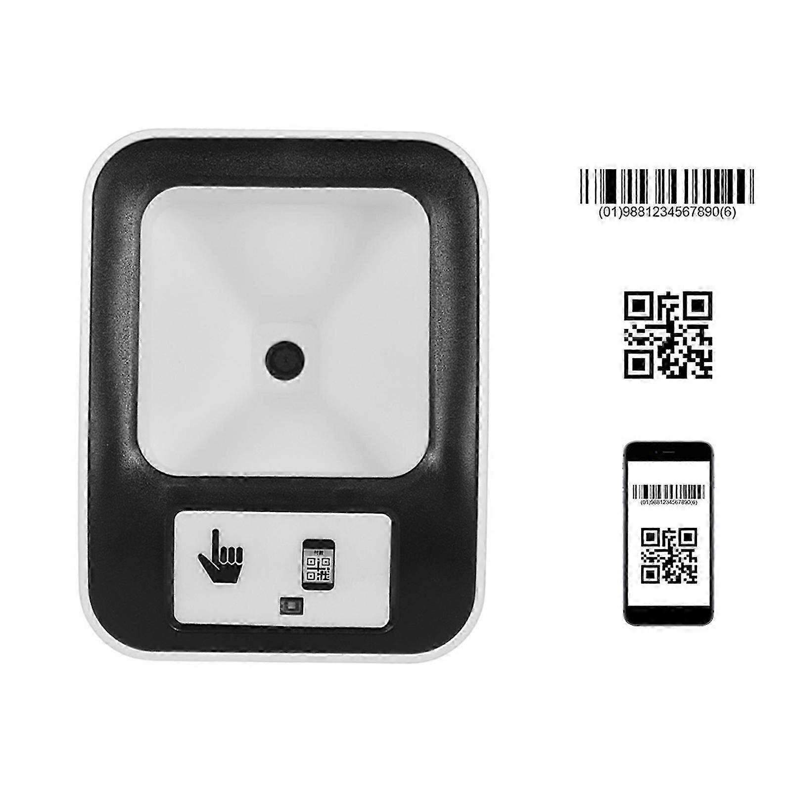 2200 1D/2D/QR Bar Code Scanner CMOS Image Desktop Barcode Reader USB Omnidirectional Screen Barcode Scanner