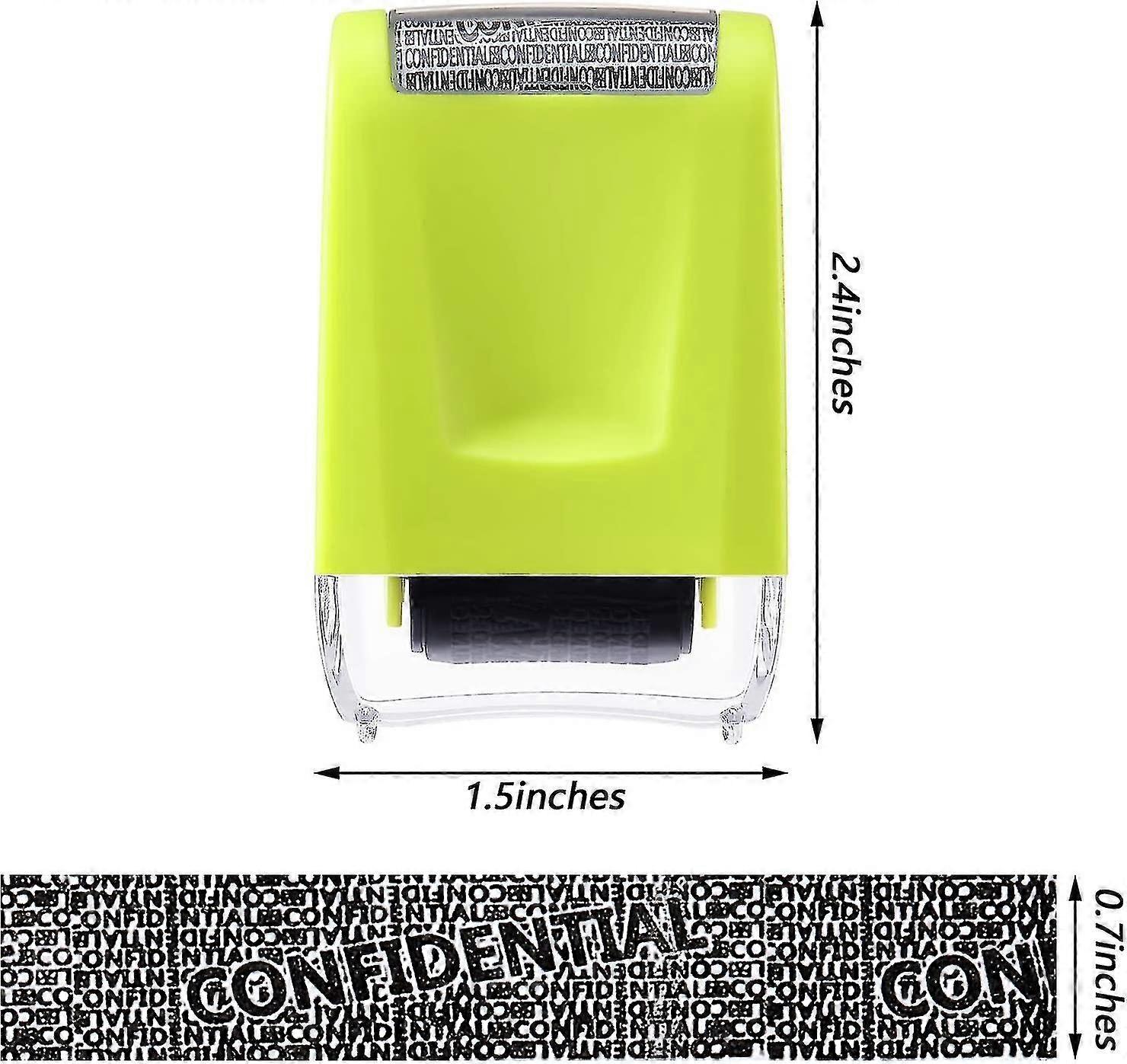 2pcs Identity Theft Prevention Stamp Identity Guard Roller Stamp