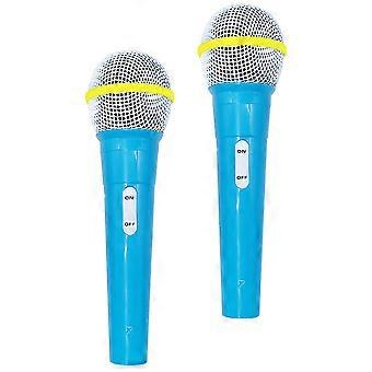 Plastic Microphone Toys for Kids Stage Play 2Pcs Simulated Model
