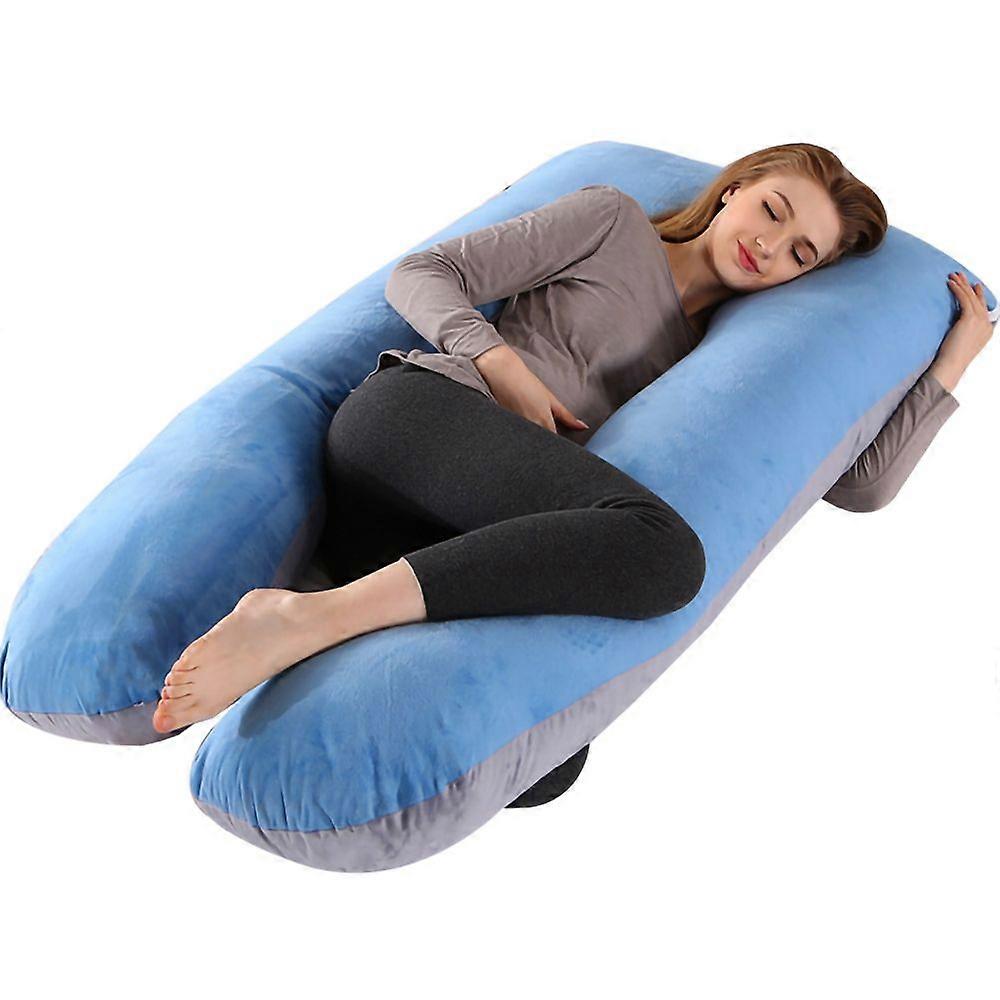Adjustable U-Shape Full Body Pillow Cooling Removable Cover