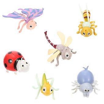 Cartoon Insect Simulation Model Toy for Kids Decor 2Sets Assorted Colors