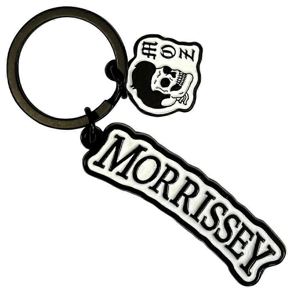 Morrissey Text Logo Charm Keyring Keychain