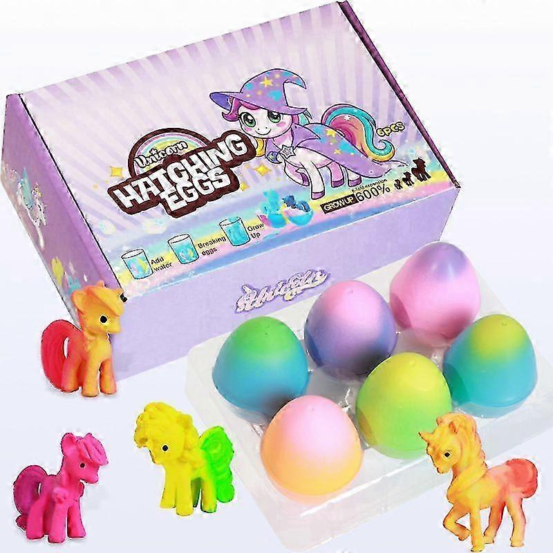 Rainbow Unicorn Grow Eggs 6 Pack