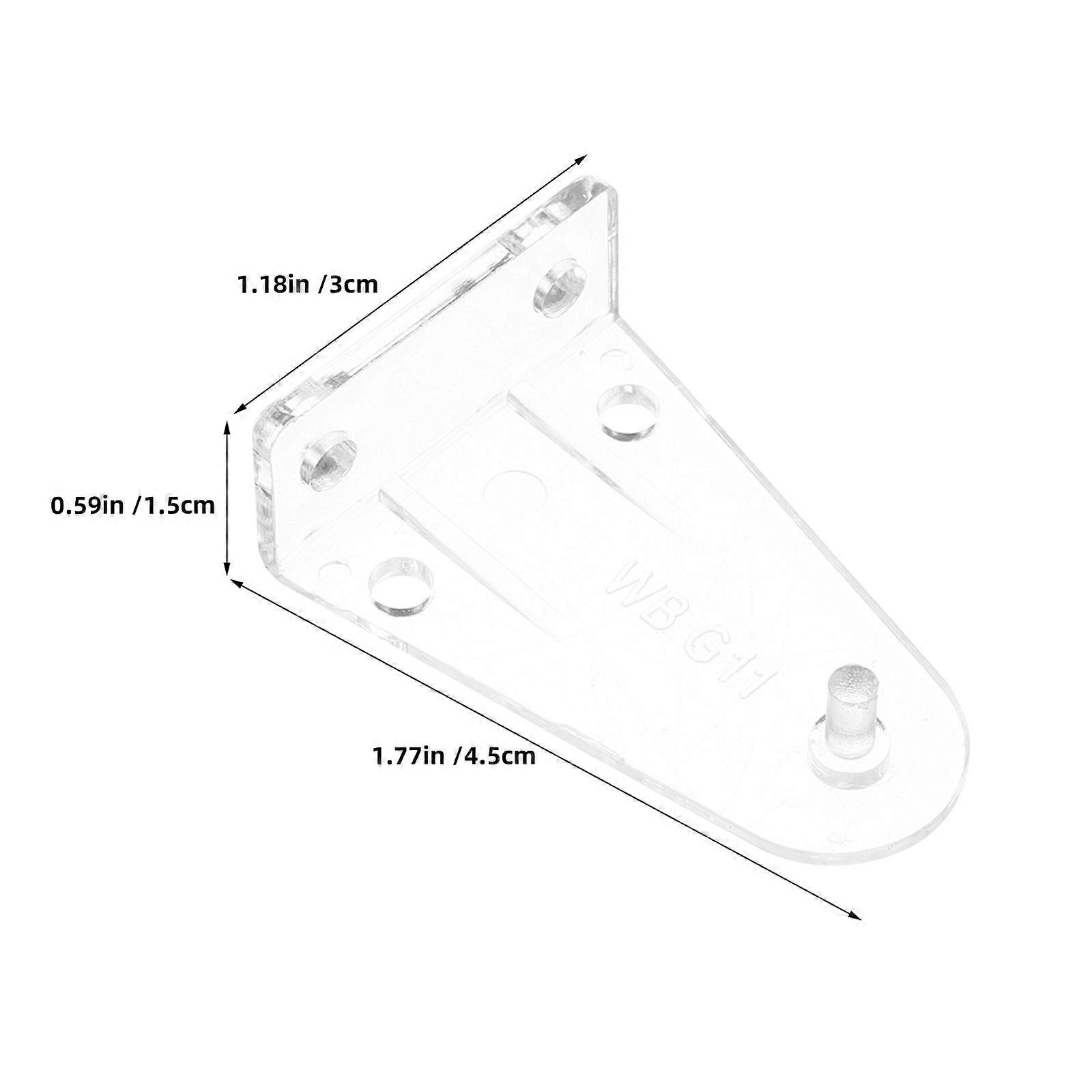 Window Shade Clips Transparent Blind Hold Down Brackets for 12Pcs Support