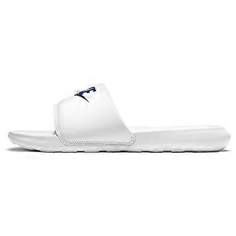 Nike Victori One Slide slippers voor heren, wit en blauw, CN9675-102