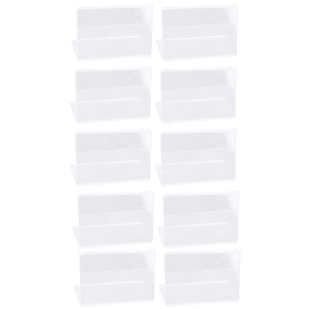 20Pcs Transparent Display Stand L Shape Acrylic Holders