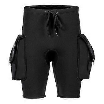 3mm Neoprene Wetsuits Shorts Thicker Pocket Trunks Diving Snorkeling Surfing Pants Swim Trunks Winter Swimming Protection Pants