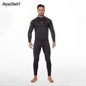 Mens 3mm Full Body Wetsuit Diving Surfing Snorkeling Winter Swimming Thermal Insulated Chloroprene Neoprene Suit Back Zip