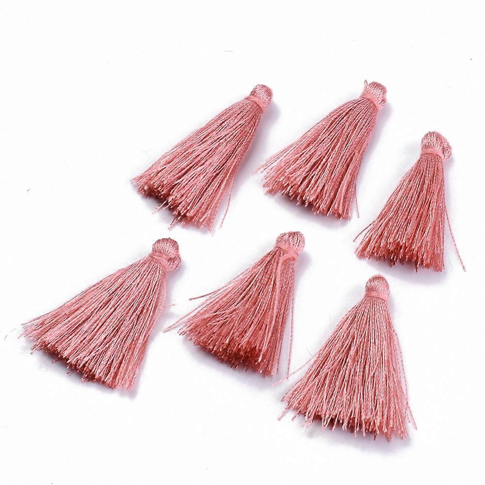 20pcs Polyester Tassel Decorations Dark Salmon 30~35mm