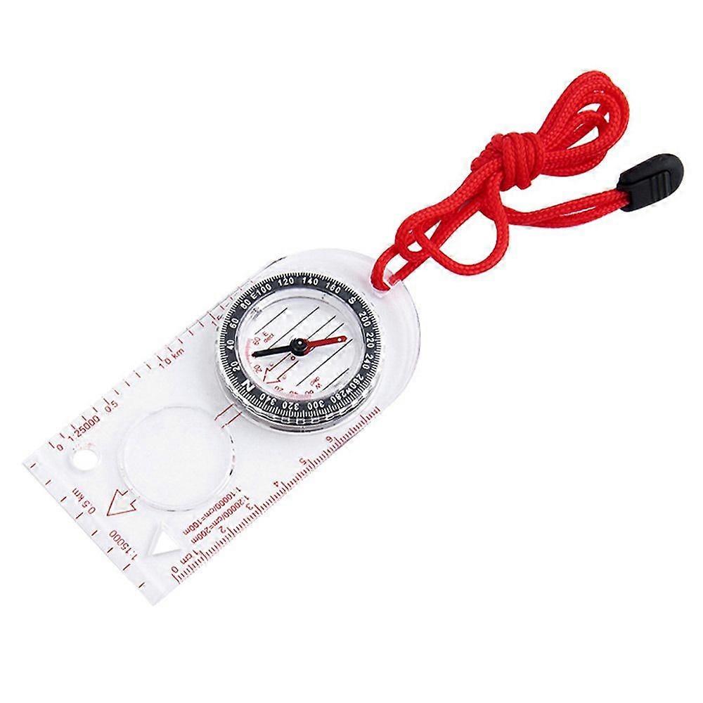 Acrylic Map Ruler Compass Multi-function Portable Baseplate Transparent Camping Maps Hiking