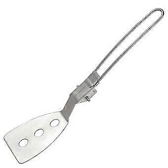 TOMSHOO Stainless Steel Folding Spatula Turner compatible with Outdoor Cooking Camping Hiking BBQ Picnics
