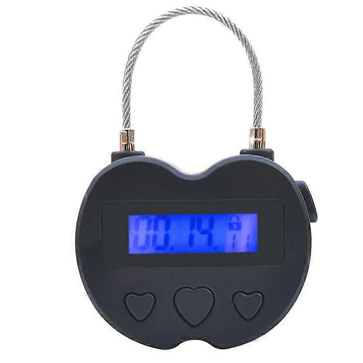 Electronic Multifunction Time Lock Box, Reusable Timer Lock Storage Container for Toys, Snacks & Small Electronics, Black