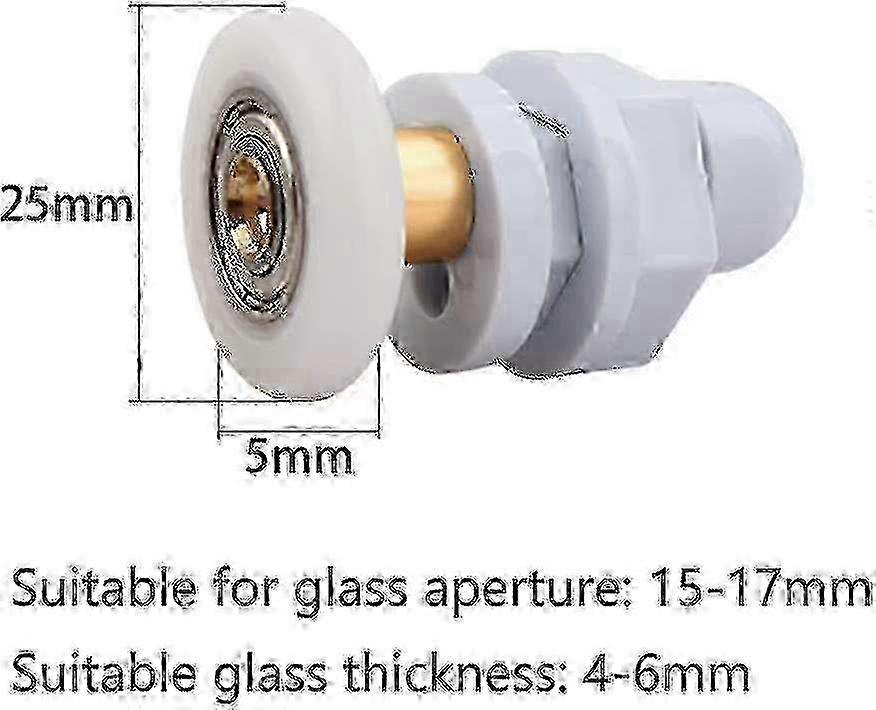 25mm Durable Shower Door Rollers